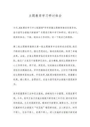主题教育学习研讨体会.docx