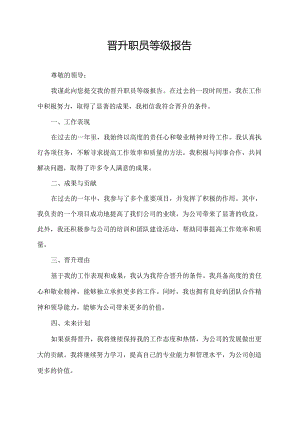 晋升职员等级报告.docx