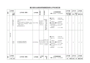 襄汾县社会救助领域基层政务公开标准目录.docx