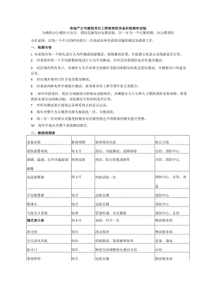 房地产公司建筑项目工程部消防设备的检测和试验.docx