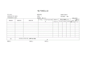 噪声测量记录.docx