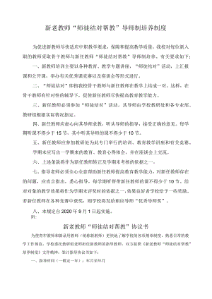新老教师“师徒结对帮教”导师制培养制度.docx