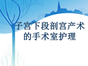 子宫下段剖宫产术手术配合与护理查房.ppt