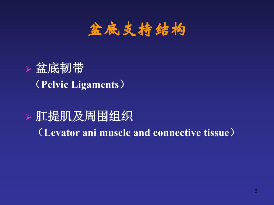 医学盆底支持结构与压力性尿失禁和盆腔器官脱垂(Pelvic Supportive.ppt_第3页
