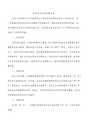 食品安全示范创建方案.docx