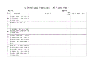 重大隐患安全检查表.docx