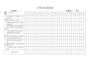 班组级日常检查表范文.docx
