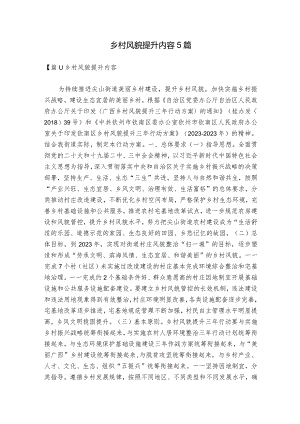 乡村风貌提升内容5篇.docx