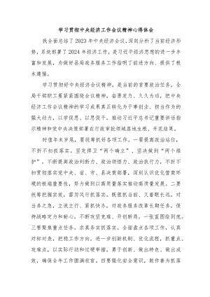 机关事业单位工作员《学习贯彻中央经济》工作会议精神心得体会合计3份.docx
