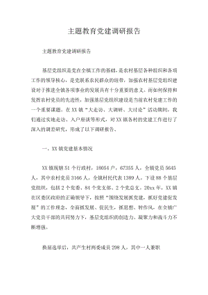 主题教育党建调研报告.docx