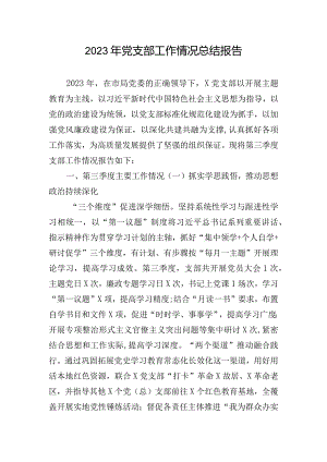2023年党支部工作情况总结报告.docx