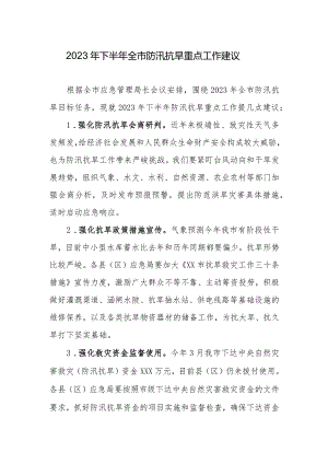 2023年下半年全市防汛抗旱重点工作建议.docx