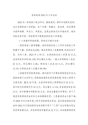 县财政局2023年工作总结.docx