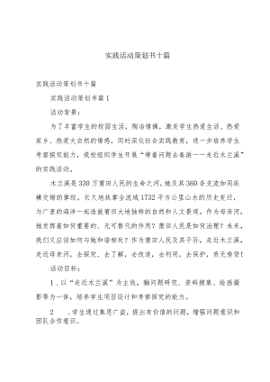 实践活动策划书十篇.docx