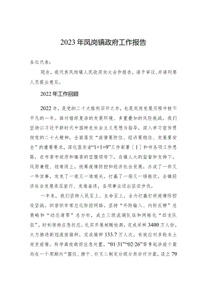 2023年凤岗镇政府工作报告(20230211).docx