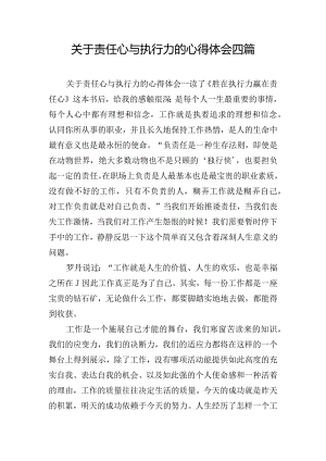 关于责任心与执行力的心得体会四篇.docx