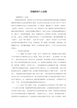 流毒影响个人自查.docx
