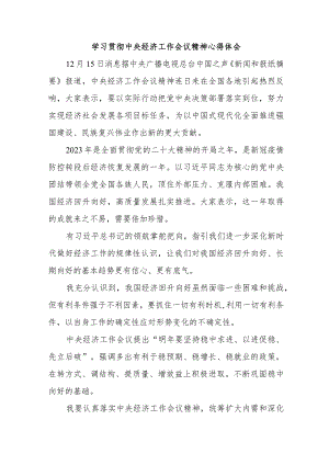 物业公司党员干部学习贯彻中央经济工作会议精神（合计4份）.docx