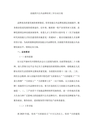 技能四川公共品牌培育三年行动方案.docx