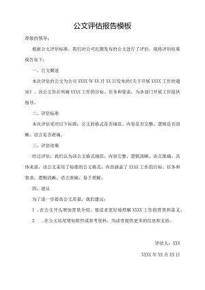 公文评估报告模板.docx
