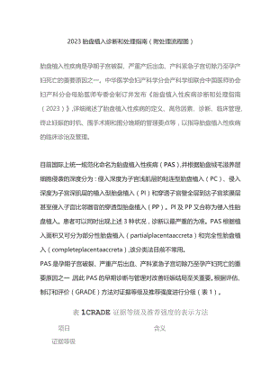 2023胎盘植入诊断和处理指南（附处理流程图）.docx