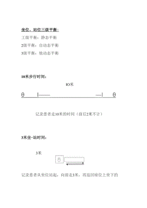 康复医学科三级平衡、10米步行、3米坐站时间.docx