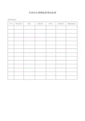 生活办公类物品管理动态表.docx