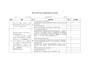 神经内科急诊演练检查记录表.docx