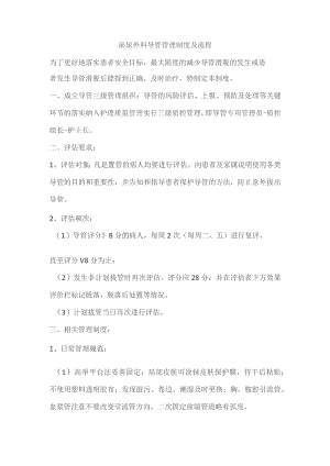 泌尿外科导管管理制度及流程.docx