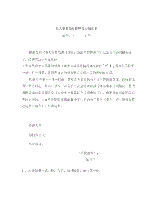 重大事故隐患挂牌督办核销申请书及整改情况报告.docx