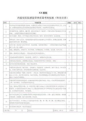 内镜室考核自查表.docx