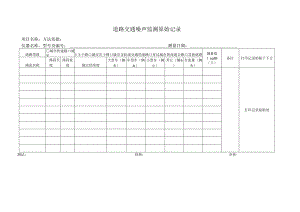道路交通声环境监测原始记录表.docx