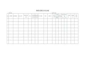 物资采购合同台帐.docx