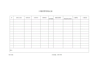 土壤采样原始记录表.docx