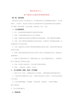 整形医院现场咨询服务规章制度.docx