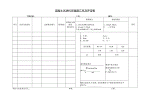 混凝土试块抗压强度汇总及评定表.docx