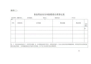 幼儿园安全风险隐患自查表.docx