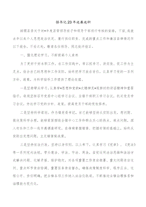 镇书记23年述廉述职.docx