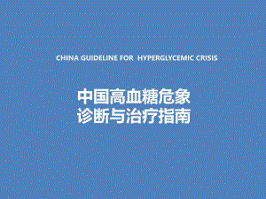高血糖危象指南解读.ppt