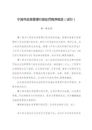 《宁波市应急管理行政处罚程序规定(试行)》.docx