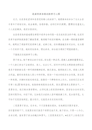 赴深圳参加培训班学习心得.docx