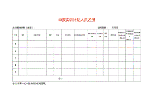 申报实训补贴人员名册.docx