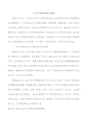 生态环境系统培训讲稿.docx