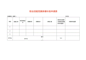 职业技能竞赛参赛补助申请表.docx