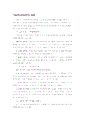 司法所规范化建设情况报告.docx