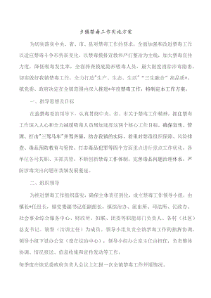 乡镇禁毒工作实施方案.docx