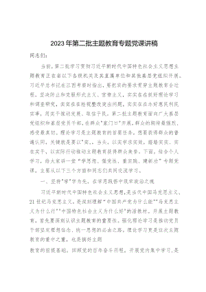 主题教育专题党课（政法7300字）.docx
