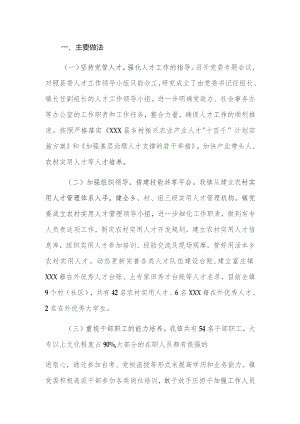 镇2023年人才工作总结报告.docx