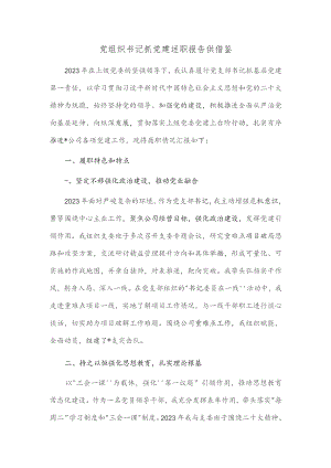 党组织书记抓党建述职报告供借鉴.docx