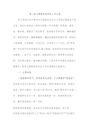 发改委开展《第二批主题教育》工作汇报 （4份）.docx